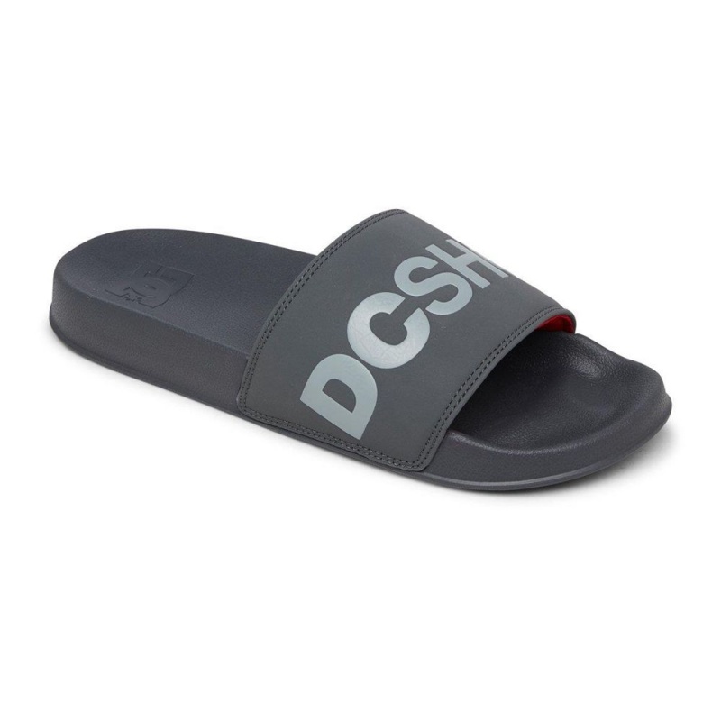 DC Slides Grau Rot | WYLU-21063