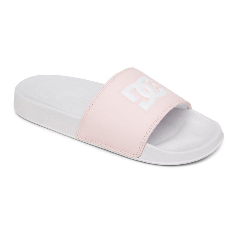 DC Slides Weiß Rosa | TXUO-87230